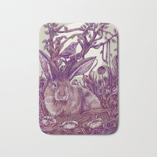 Rabbit Horns Bath Mat