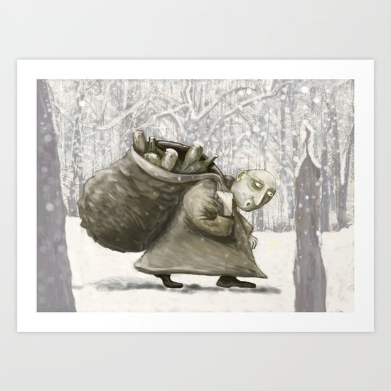 The Bottle Collector Art Print
