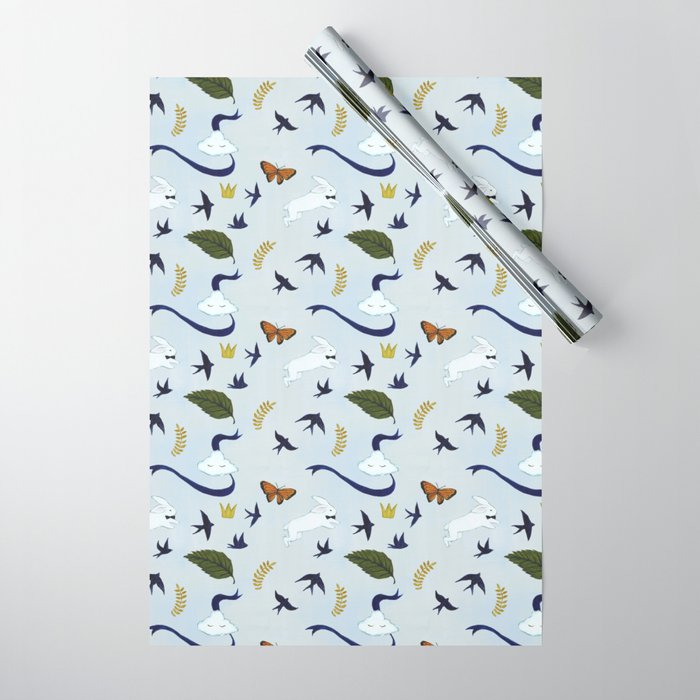 Fox and Rabbit Wrapping Paper