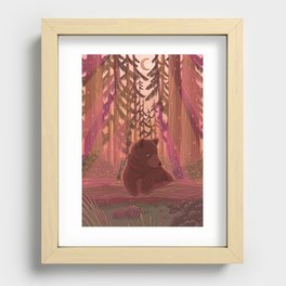 Bear in the Woods Recessed Framed Print