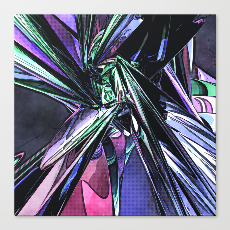 Abstract Pop Art Structure Canvas Print By Perkinsdesigns Society6