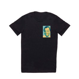 James Baldwin Portrait Teal Gold Blue T Shirt
