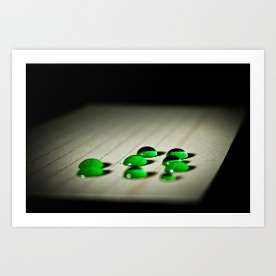 Emerald Rain Art Print