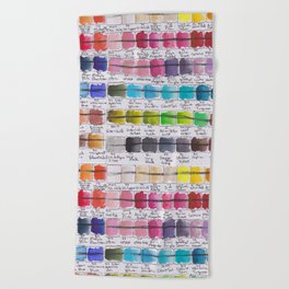 Artist Colour Palette Swatch Test Beach Towel