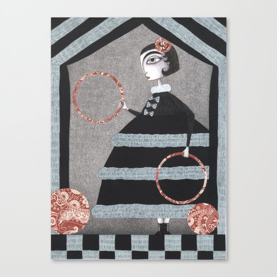 The Red Rings Canvas Print