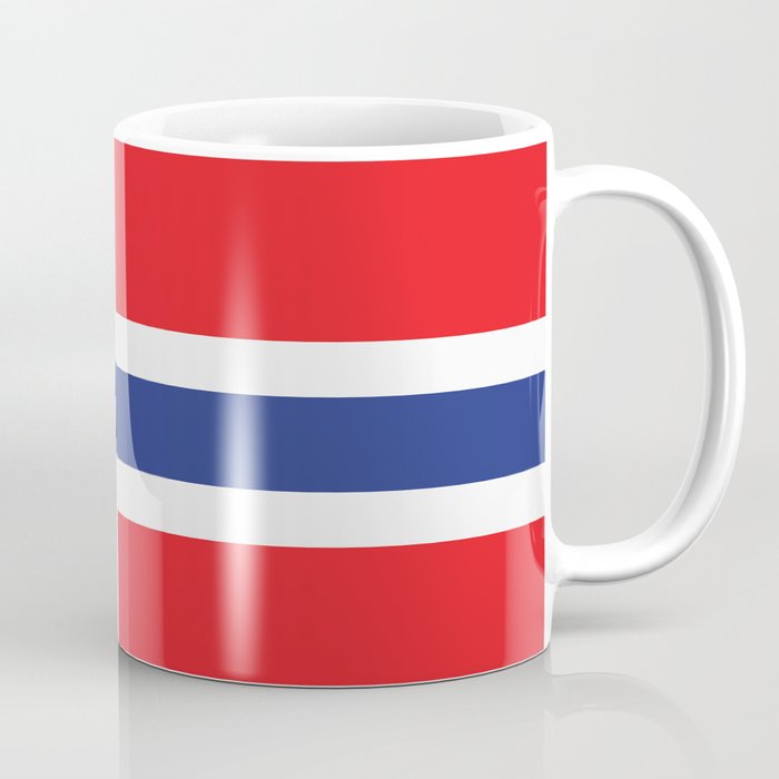 Norway Flag Print Norwegian Country Pride Patriotic Pattern Coffee Mug