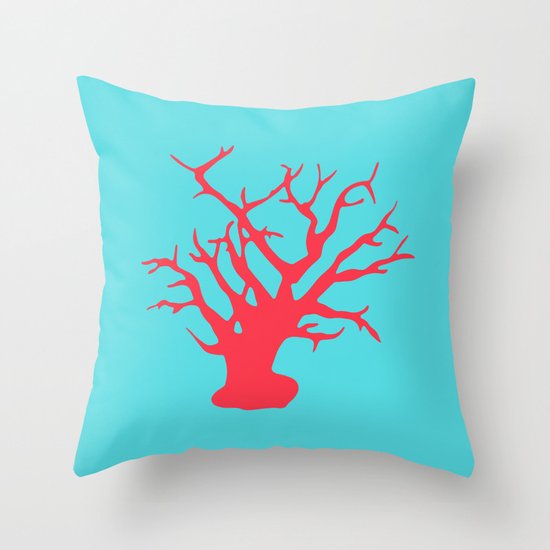 CORAL REEF 3 Throw Pillow