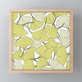 ginkgo leaves (special edition) Framed Mini Art Print