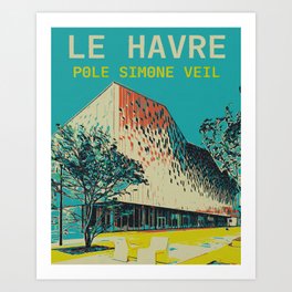 Le Havre Modern Architecture, France Art Print