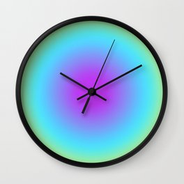 Round Gradien Neon Wall Clock