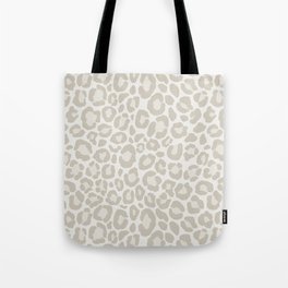 Cream Leopard Tote Bag