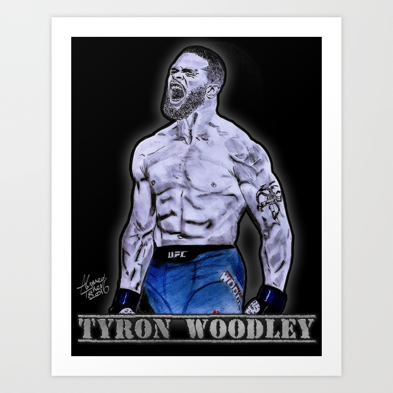 Tyron Woodley Art Print By Ataher33
