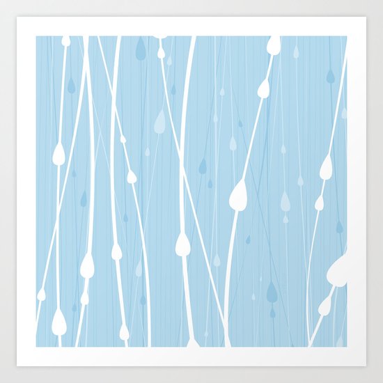Rain Water by Friztin Art Print