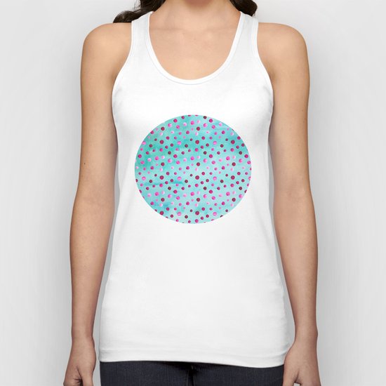 Polka Dot Pattern 05 Unisex Tank Top