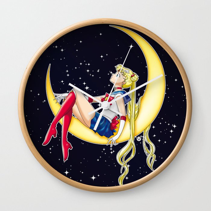 Pretty Guardian Sailor Moon Wall Clock by Yue Graphic Design | Society6