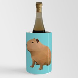 Capybara Polygon Art Wine Chiller