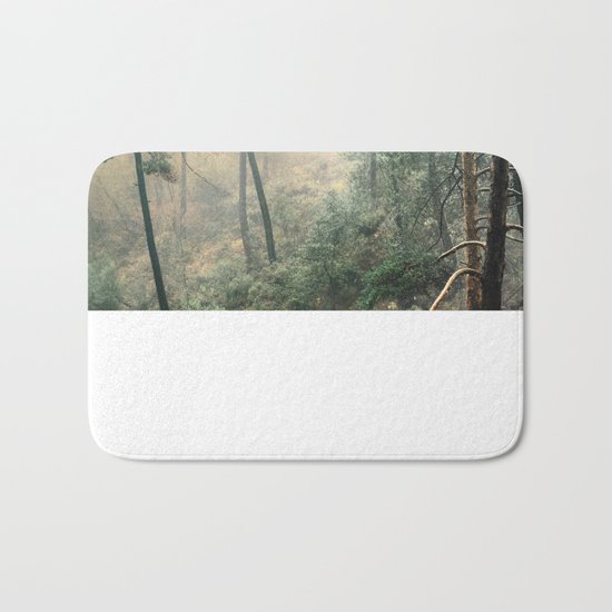 "Into the woods". Wandering into the fog Bath Mat