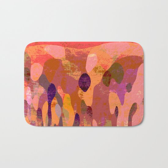 Baroque in red Bath Mat