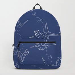 Origami cranes blue  Backpack