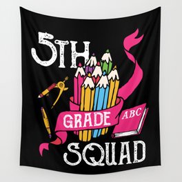 5th Grade Squad Student Back To School Wall Tapestry