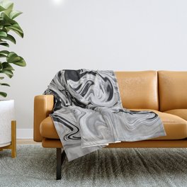 Abstract Marble Painting Throw Blanket