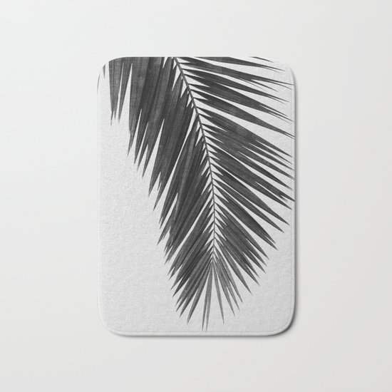 Palm Leaf Black & White I Bath Mat