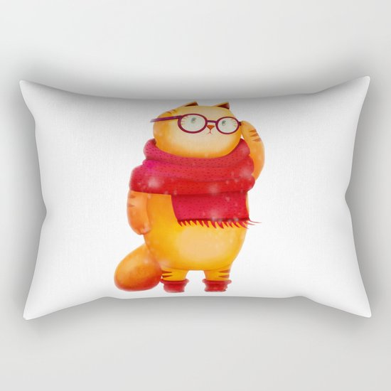 Smart cat Rectangular Pillow