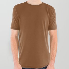 CARAMEL CAFE SOLID COLOR  All Over Graphic Tee