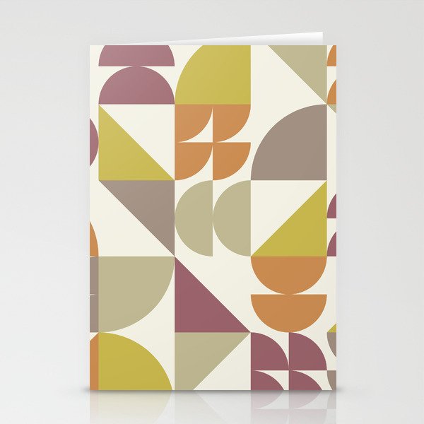 Geometrical modern classic shapes composition 21 Stationery Cards