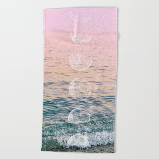 Moontime on the Beach Beach Towel