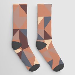 5-color geometric (desert sands palette) Socks