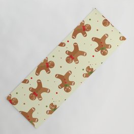 Christmas Pattern Retro Gingerbread Cookie Yoga Mat