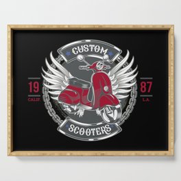 California Custom Scooter graphic gift idea Serving Tray