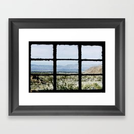 Window on Palm Springs Framed Art Print