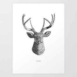 Hello Deer Art Print