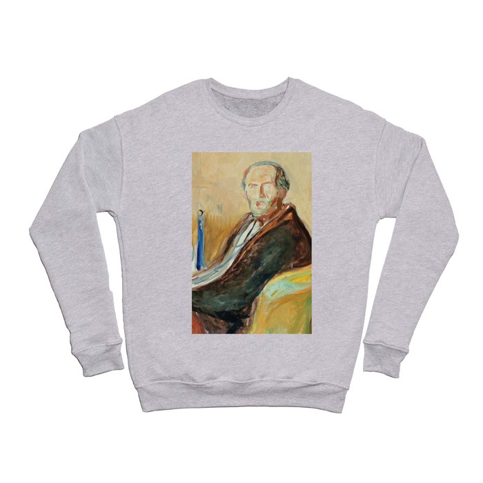Edvard Munch self portrait Crewneck Sweatshirt