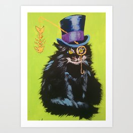 Cat Begemot Art Print