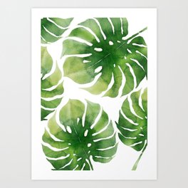 Watercolor Leaf Art Prints For Any Decor Style | Society6