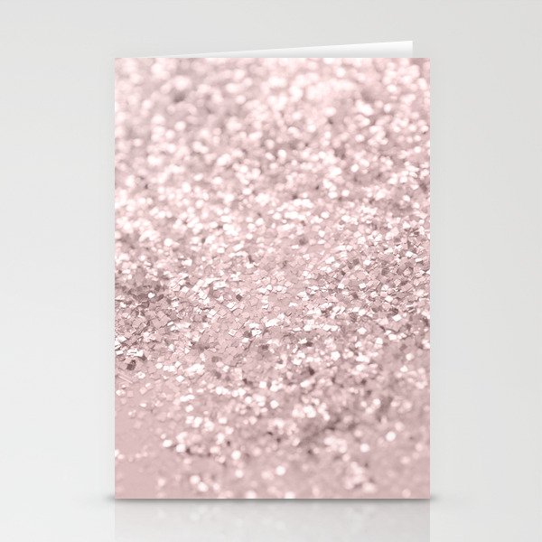 Blush Glitter Dream #1 (Faux Glitter) #shiny #decor #art #society6 Stationery Cards