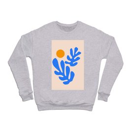 Henri Matisse - Leaves - Blue Crewneck Sweatshirt