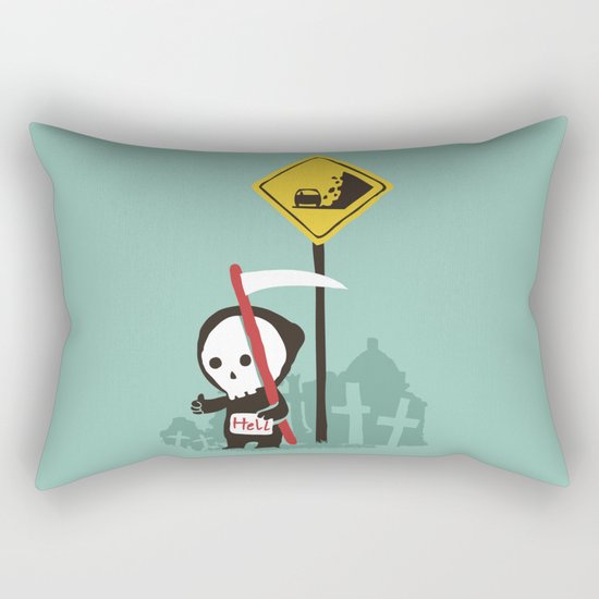 Highway to hell Rectangular Pillow