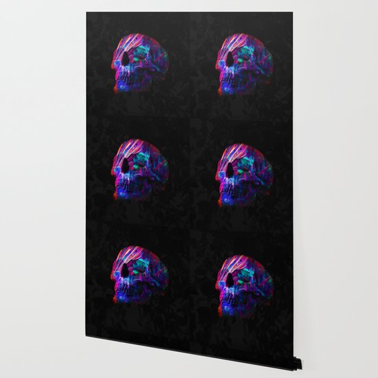 Phantoms Vs Fire S Neon Skull Wallpaper By Cinematik Society6