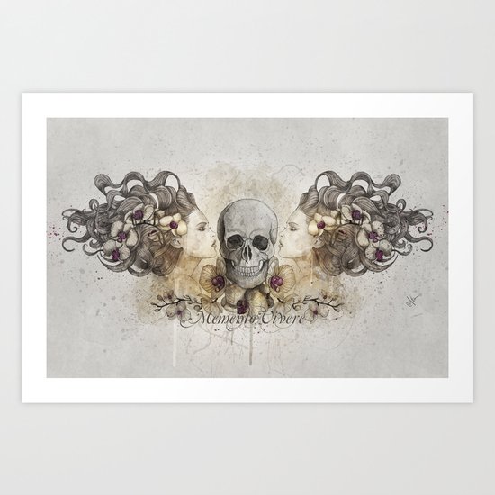 Memento Vivere Art Print