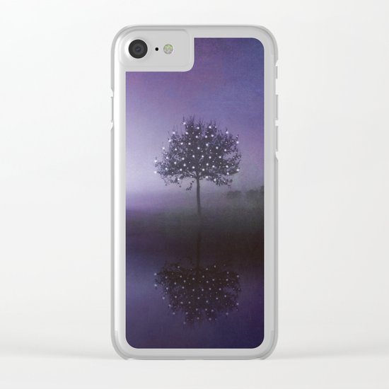 SOLITUDE IN TIME - PURPLE Clear iPhone Case