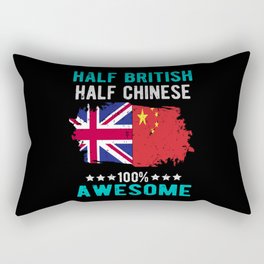 Half British Half Chinese Rectangular Pillow