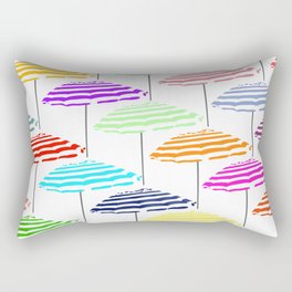 Beach Umbrella Color Blast Rectangular Pillow