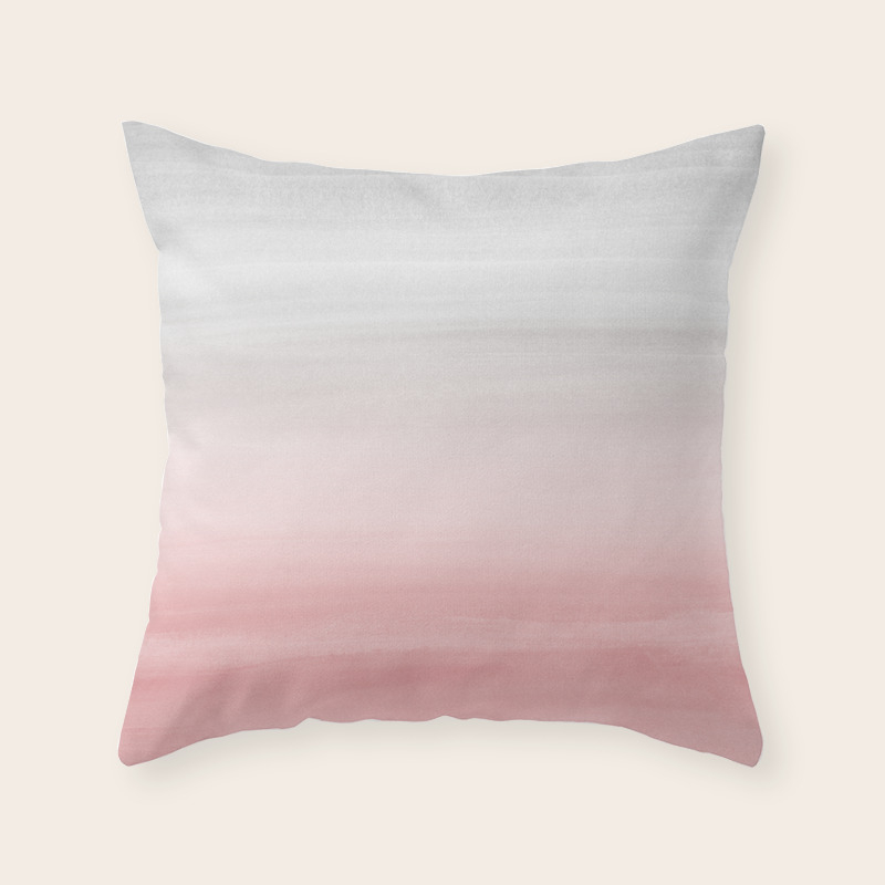 blush and gray pillows