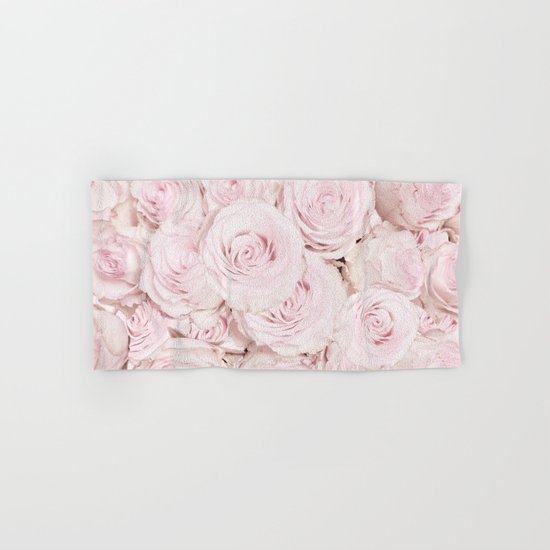 Roses have thorns- Floral Flower Pink Rose Flowers on #Society6 Hand & Bath Towel