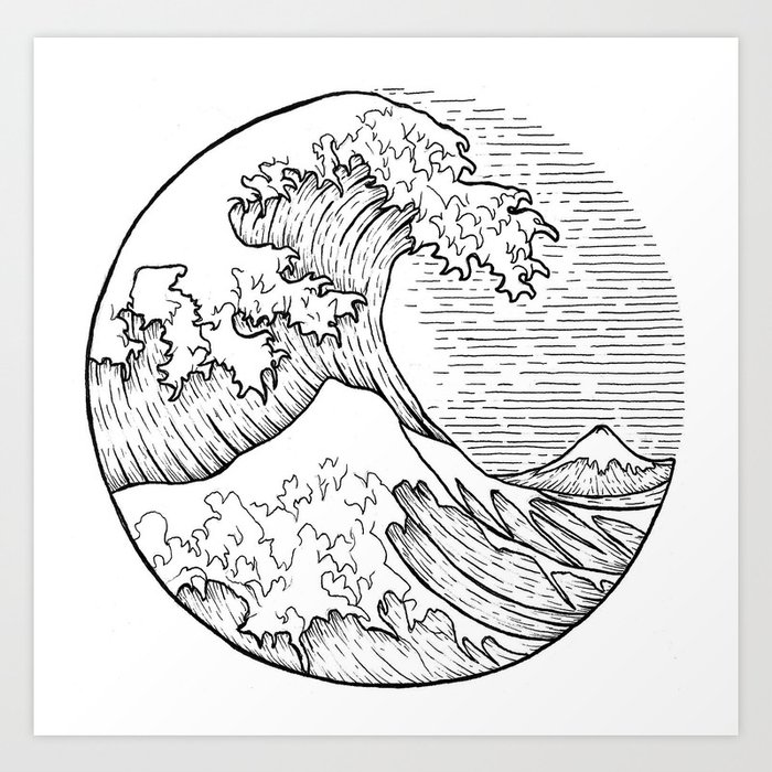 Great Wave Art Print By Swink Society6