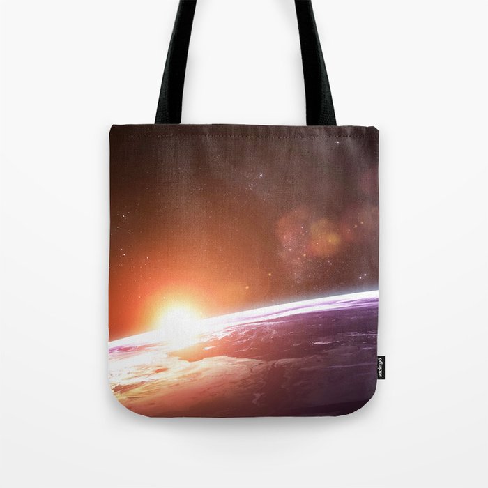 Earth and Rising Sun Tote Bag